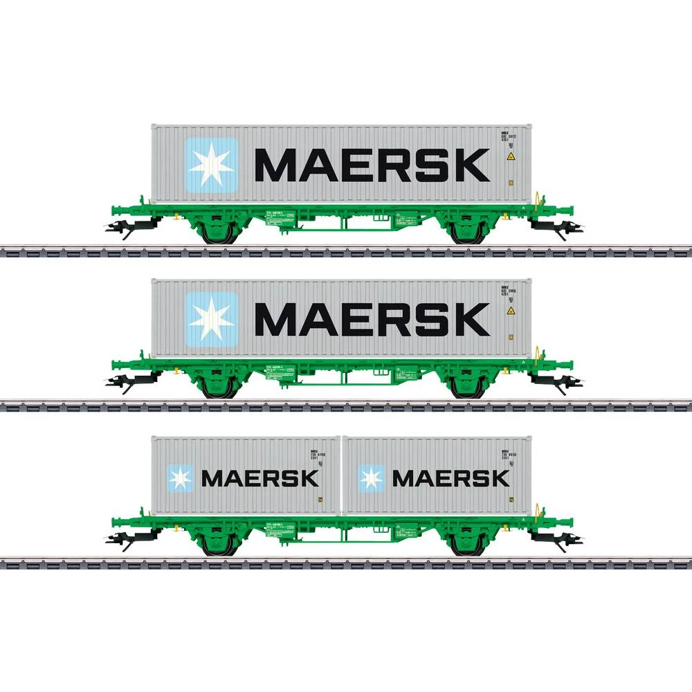 Märklin 47726 H0 Skup od 3 kontejnerska vagona SJ slika