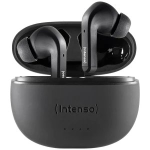 Intenso T300A In Ear Headset Bluetooth® stereo crna poništavanje buke indikator napunjenosti baterije, slušalice s mikrofonom, kutija za punjenje, kontrola na dodir slika