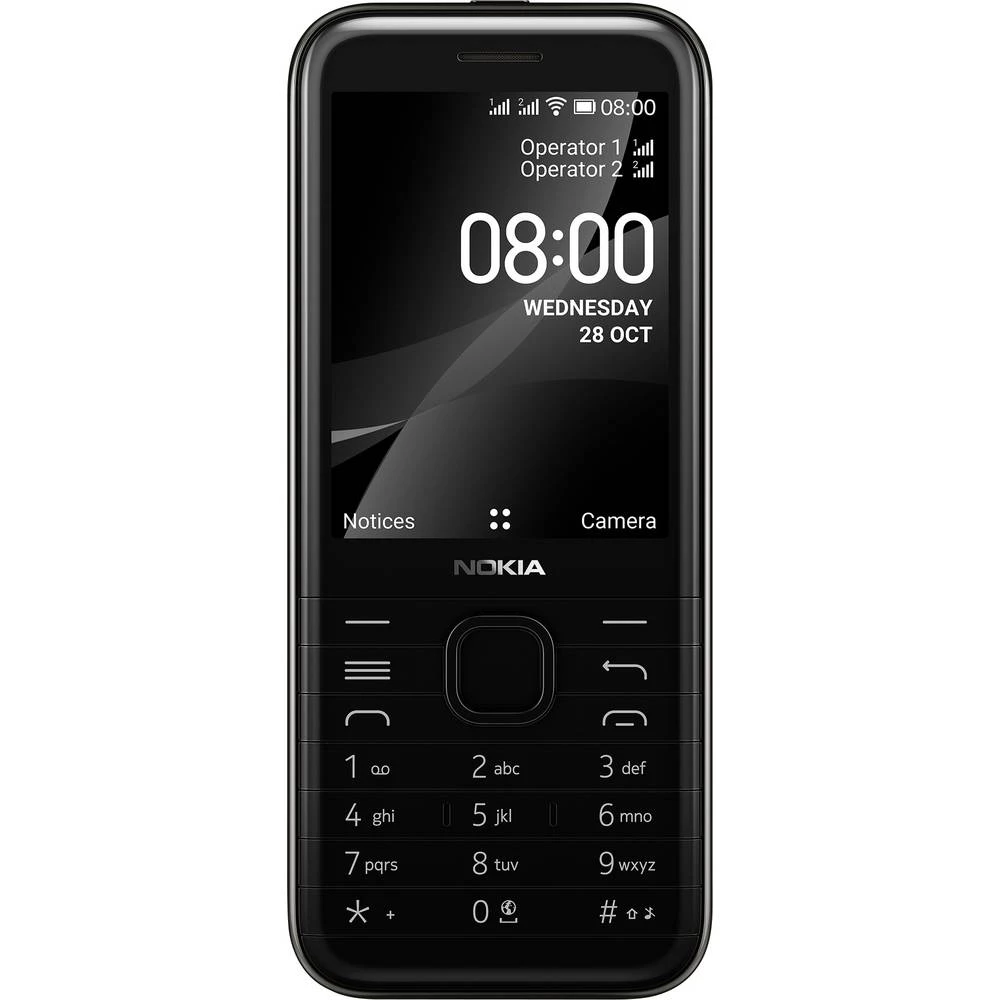 Nokia 8000 4G mobilni telefon oniks, crna boja slika