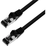 BKL Electronic 144003 RJ45 mrežni kabel, Patch kabel CAT 8.1 S/FTP 2 m crna bez halogena 1 St.