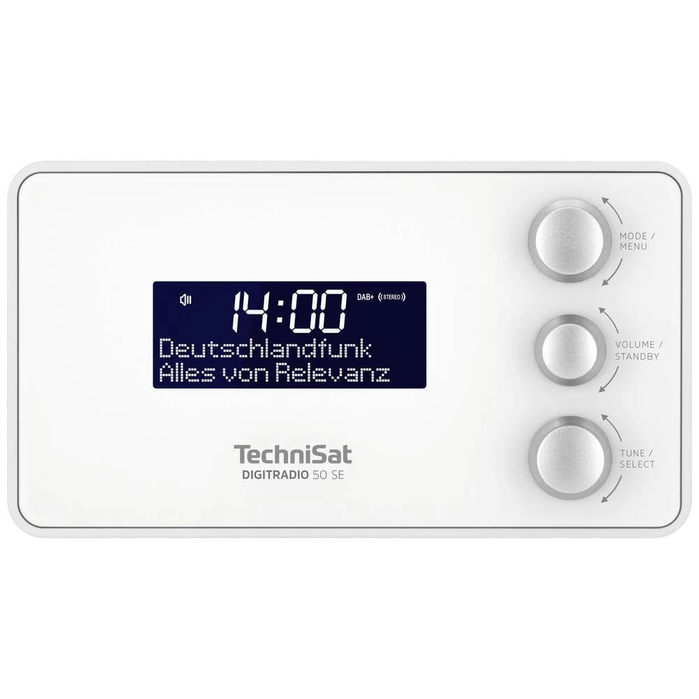 TechniSat DIGITRADIO 50 SE radio sat DAB (1013), DAB+ (1012), UKW (1014)   funkcija alarma bijela slika