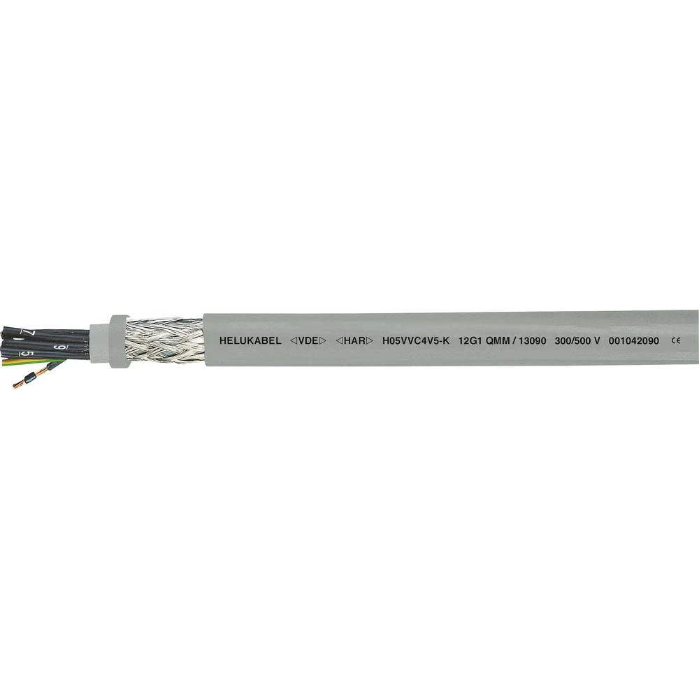 Helukabel H05VVC4V5-K (NYSLYCYÖ-JZ) kontrolni vod 4 G 0.75 mm² siva 13073-1000 1000 m slika
