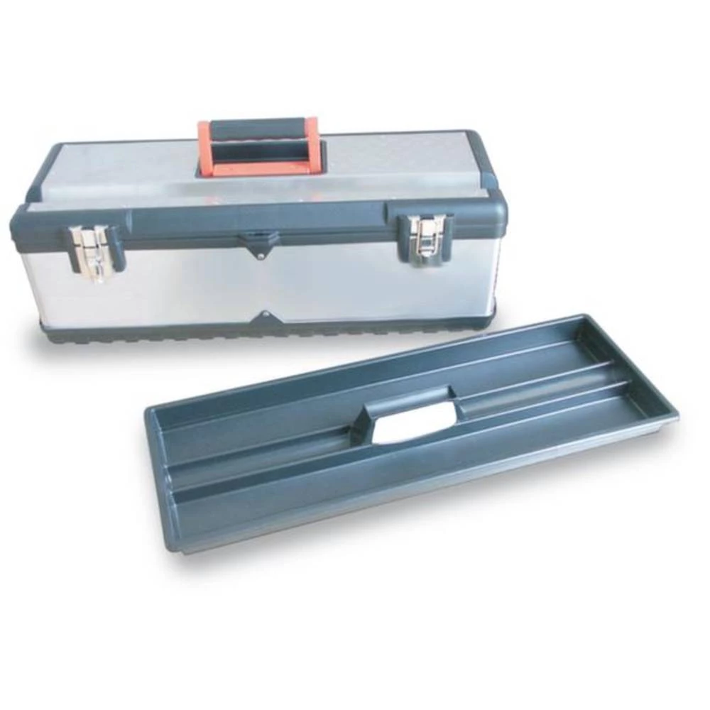 Kutija za alat prazna 1006 Nehrđajući čelik, Plastika Siva slika