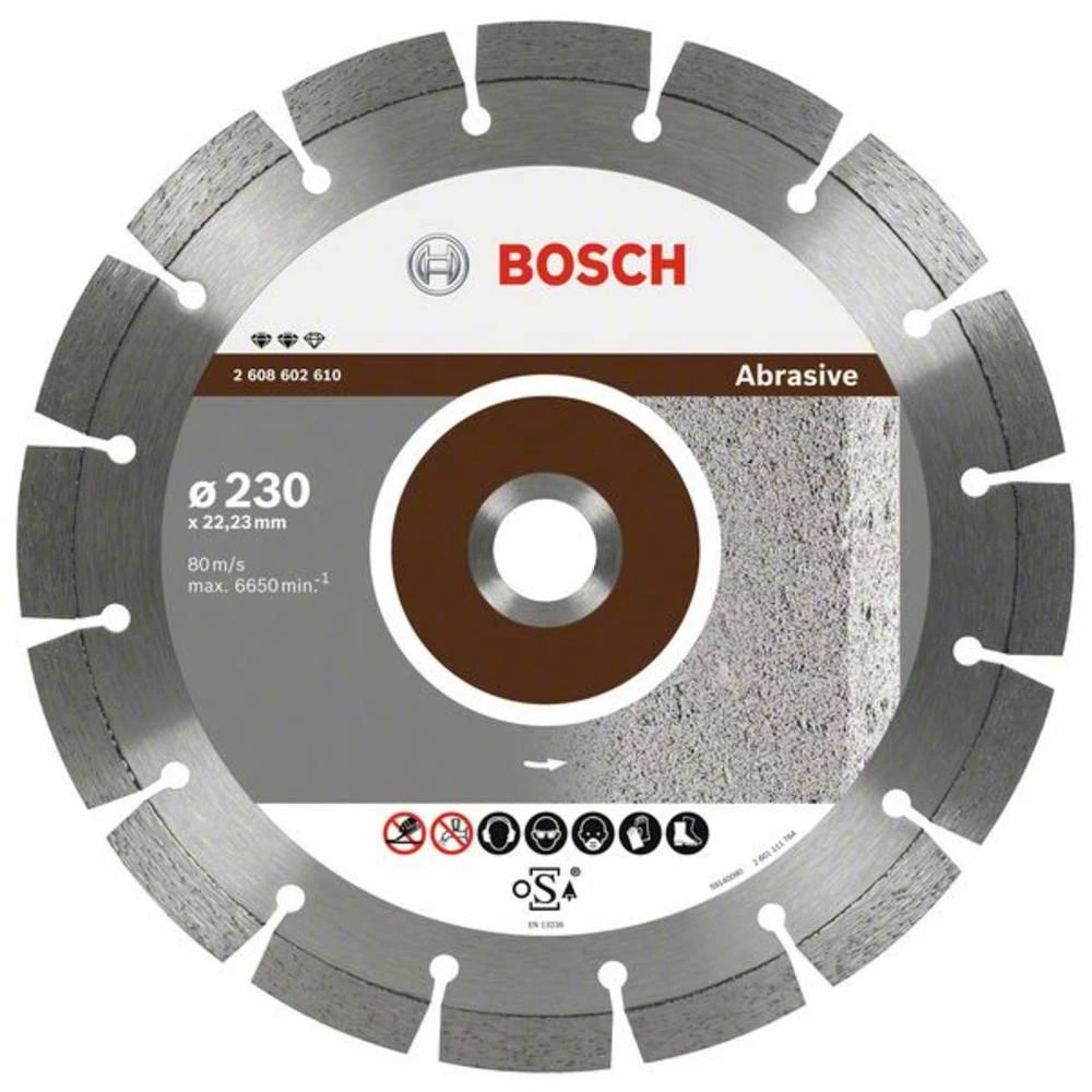 Dijamantna rezna ploča Expert for Abrasive - 115 x 22,23 x 2,2 x 12 mm Bosch Accessories 2608602606 promjer 115 mm 1 ST slika
