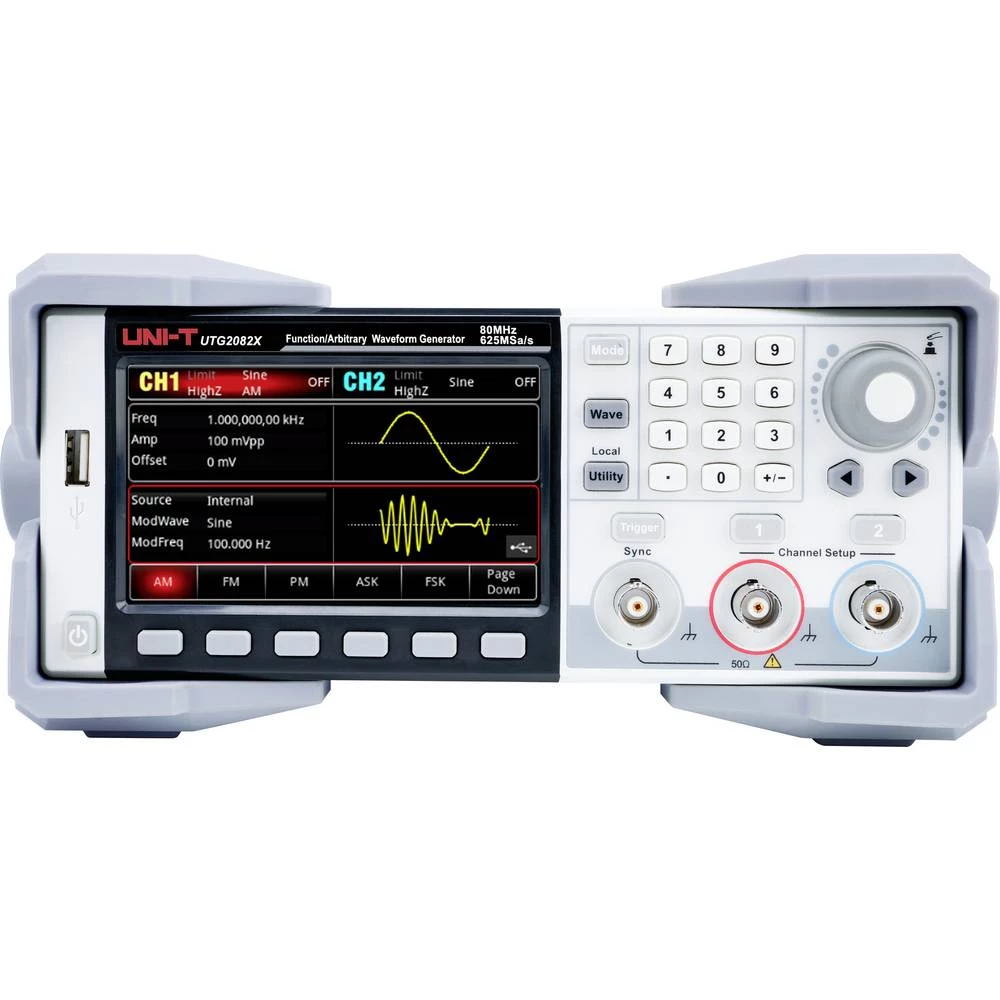 Uni-T UTG2082X funkcijski generator na struju 80 Hz (max) 2-kanalni slika