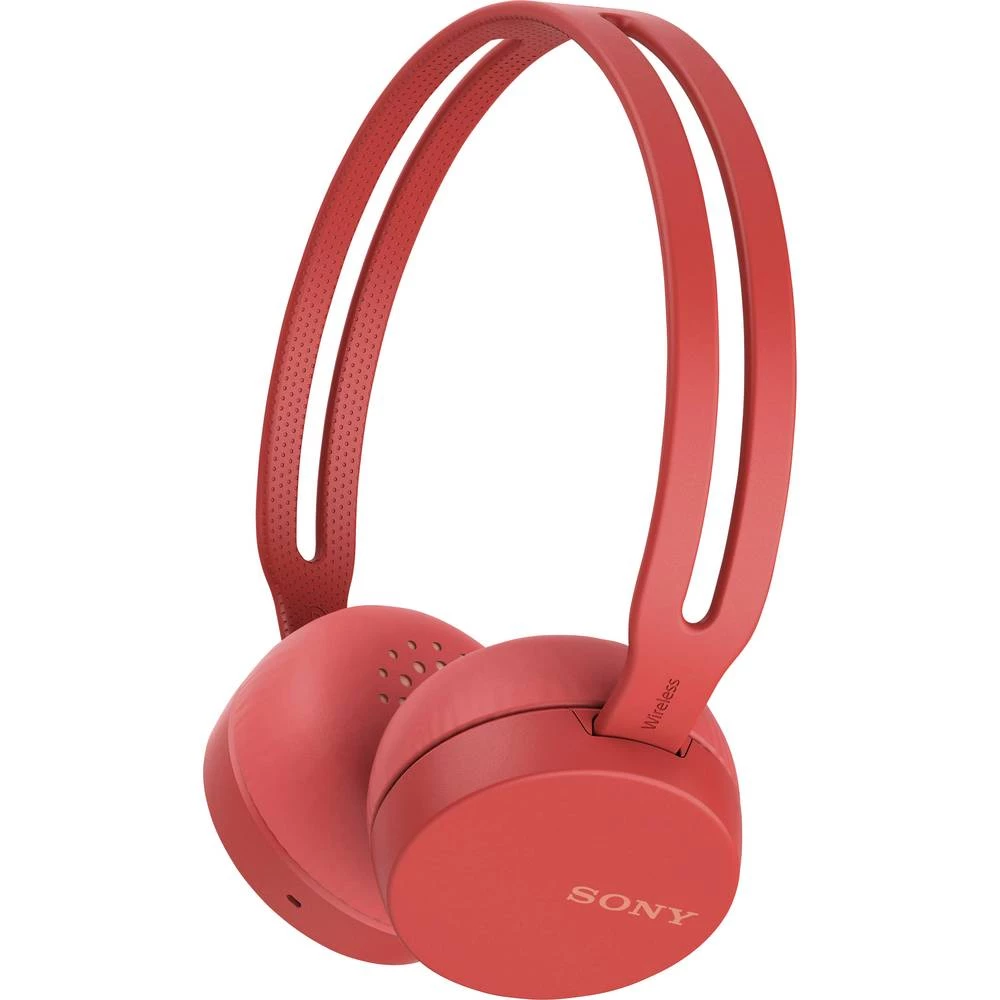 Bluetooth&reg; Naglavne slušalice Sony WH-CH400 Na ušima Slušalice s mikrofonom Crvena slika