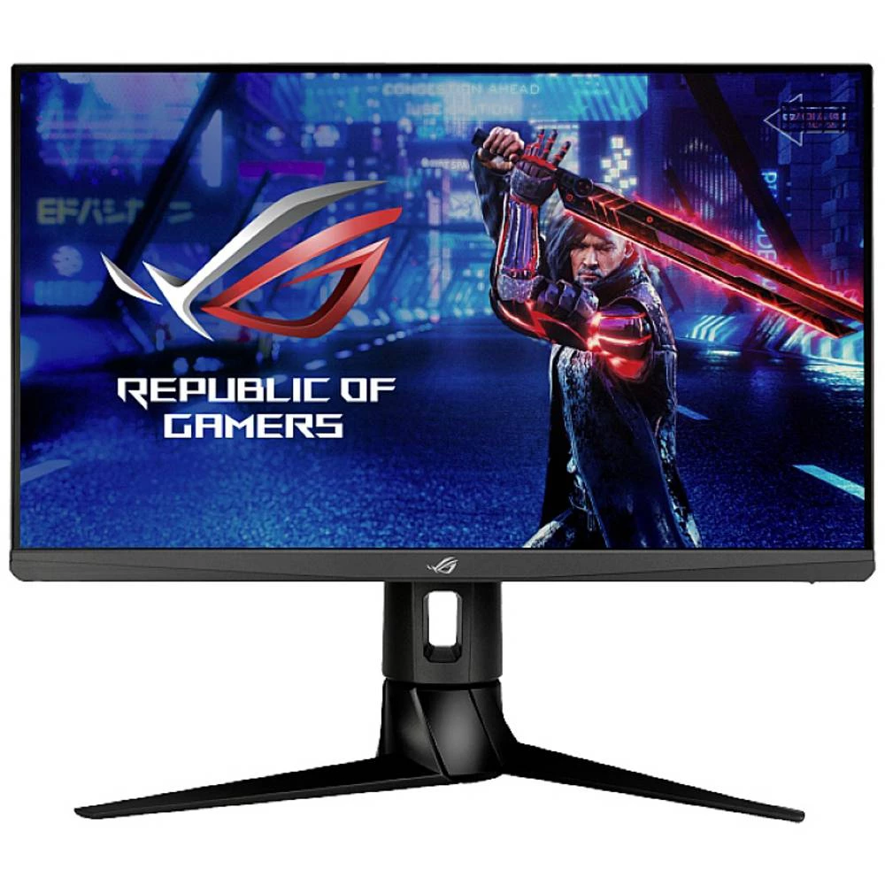 Asus XG249CM Strix Gaming LED zaslon 60.5 cm (23.8 palac) Energetska učinkovitost 2021 F (A - G) 1920 x 1080 piksel Full HD 1 ms HDMI™, slušalice (3.5 mm jack), DisplayPort, USB-C™, USB 3.2 g slika