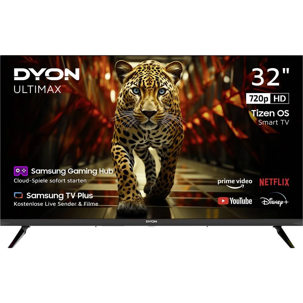 Dyon Ultimax 32H-TI-W LED-TV 80 cm 32 palac Energetska učinkovitost 2021 F (A - G) DVB-C, DVB-S2, DVB-T, DVB-T2, HD read slika