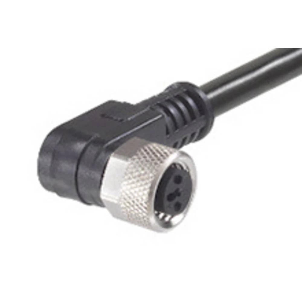 Molex 1200868670 Nano-Change (M8) Single-Ended Cordset with Knurled Hexnut, 3 Poles, Female (90°) to Pigtail, 24 AWG, WSOR slika