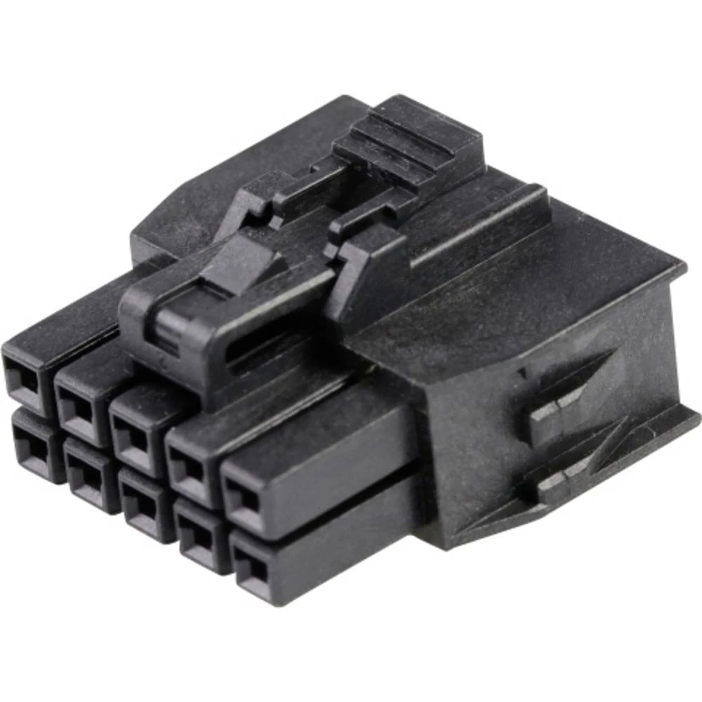 Molex 1053081210 Nano-Fit Receptacle Housing, TPA Capable, 2.50mm Pitch, Dual Row, 10 Circuits, Black, Glow-Wire Capable slika