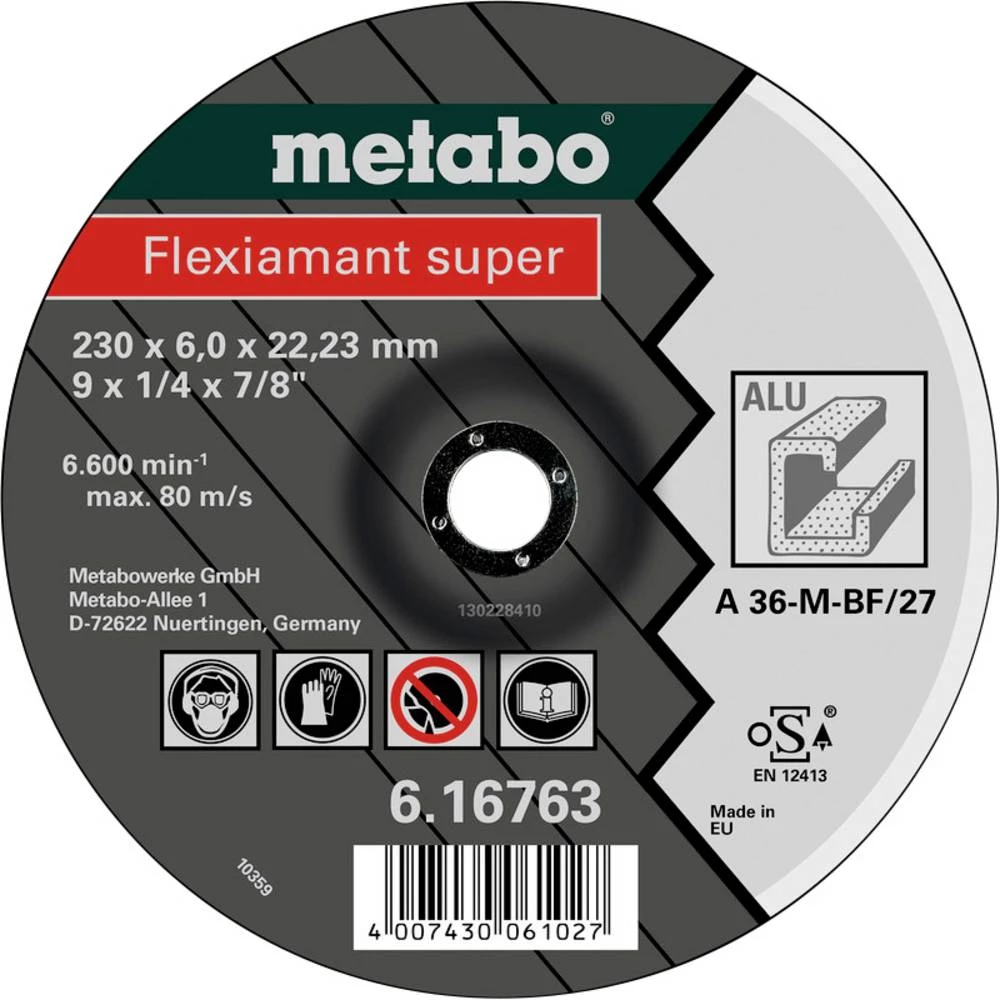 Metabo 616760000 ploča za grubu obradu s glavom 22.23 mm 10 St. slika