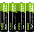 Green Cell HR6 mignon (AA) akumulator NiMH 2600 mAh 1.2 V 4 St. slika