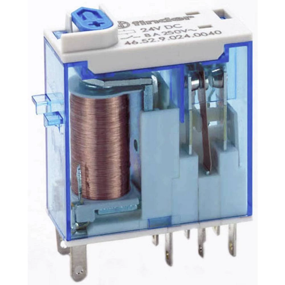 Finder 46.52.9.024.5020 relej  Prebacivanje struje (maks.): 8 A 2 prebacivanje  10 St. slika