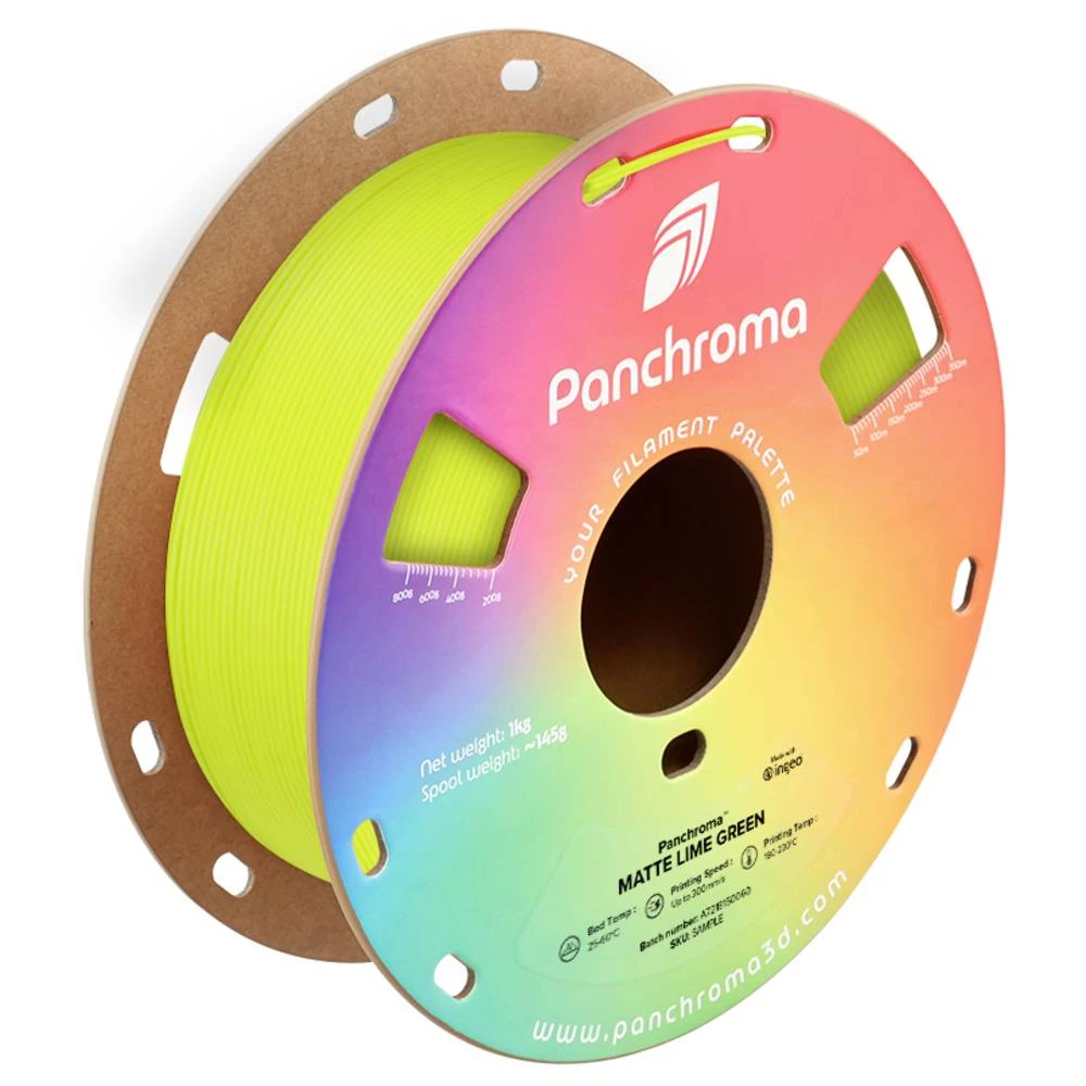 Polymaker CA04023 Panchroma™ Matte 3D pisač filament PLA mat, manji sadržaj plastike 1.75 mm 1000 g lime green, zelena 1 slika