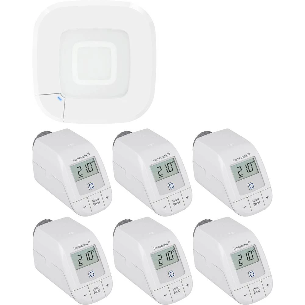 Homematic IP početni komplet-grijanje, pristupna točka, bežični radijatorski termostat HmIP-HAP2+HmIP-eTRV-B 2 slika