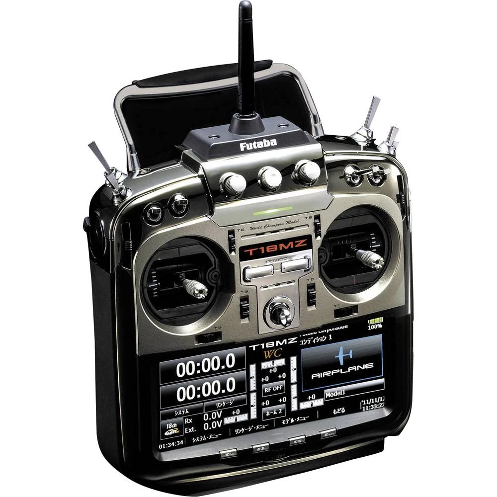 Futaba T18MZ WC Mode 2 Ručni daljinski upravljač 2,4 GHz Broj kanala: 18 Uklj. prijemnik slika