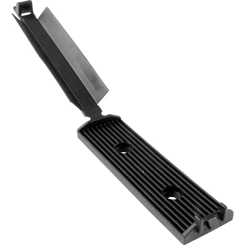 HellermannTyton 151-01562 FKH50APT-I-PA66HIR-BK Postolje Samoljepljiva, Vijak S akrililnim ljepilom, Za plosnati kabel, Bez halo slika