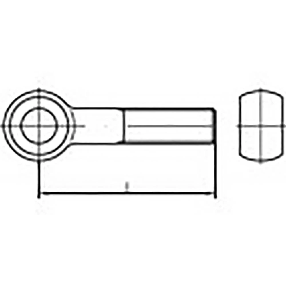 TOOLCRAFT TO-9985224 okasti vijak M30 100 mm DIN 444 čelik 5 St. slika