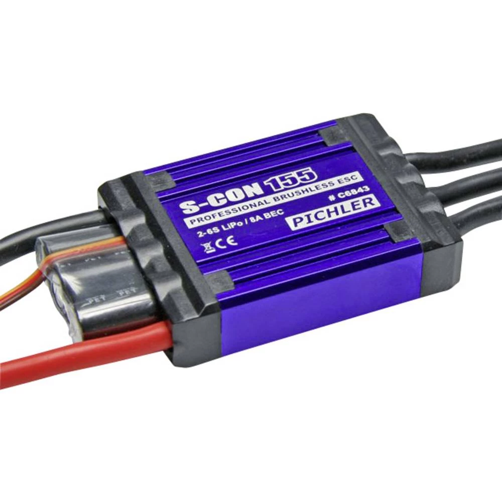 Regulator leta za Brushless modele aviona Pichler S-CON 155 Opteretivost (maks.): 200 A slika