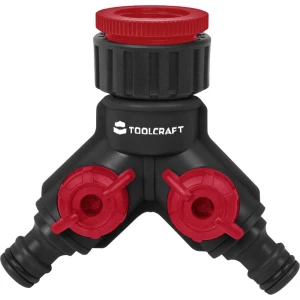 TOOLCRAFT 2302363 plastika 2-dijelni razvodnik 26,44 mm (3/4") ag, 33,25 mm (1") ag zaustavljanje vode , s regulacijskim ventilom slika