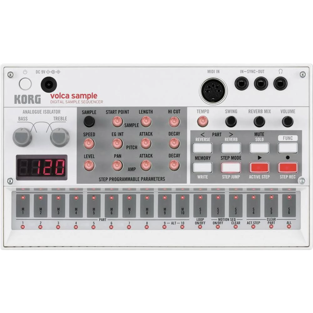 Sintisajzer KORG volca sample slika