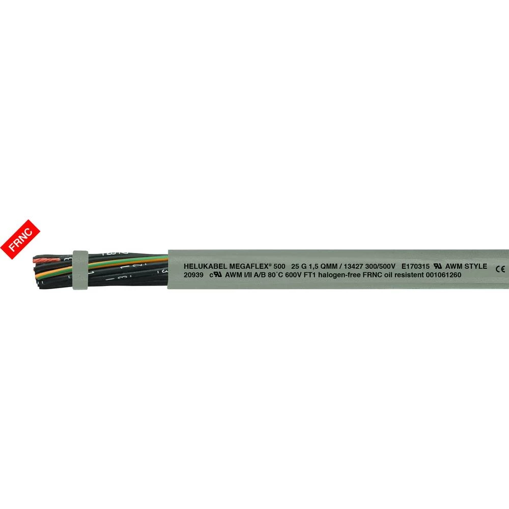 Helukabel MEGAFLEX® 500 Kontrolni vod 12 G 2.50 mm&sup2; Siva 13440 Roba na metre slika