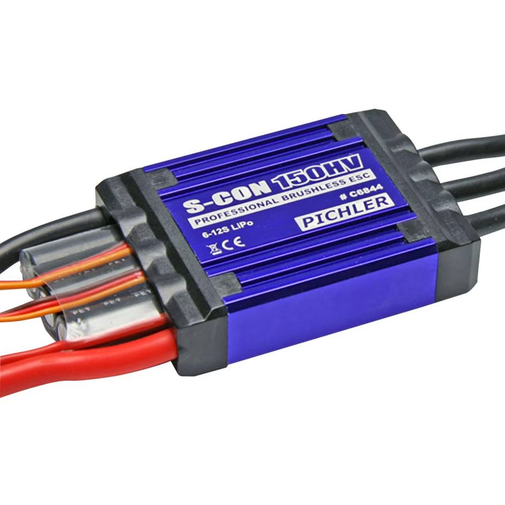 Regulator leta za Brushless modele aviona Pichler S-CON 150HV Opteretivost (maks.): 180 A slika
