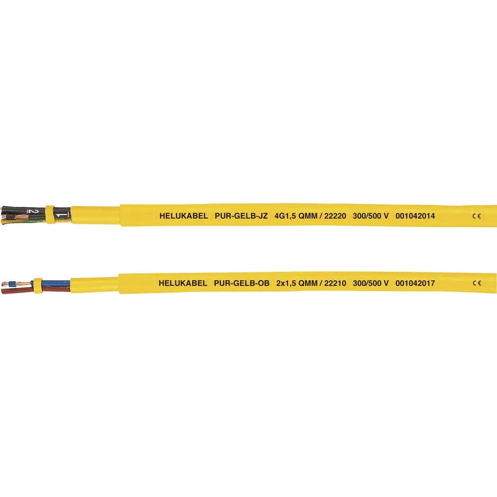 Helukabel PUR-Yellow JB kontrolni vod 3 G 1 mm² žuta 22206-1000 1000 m slika