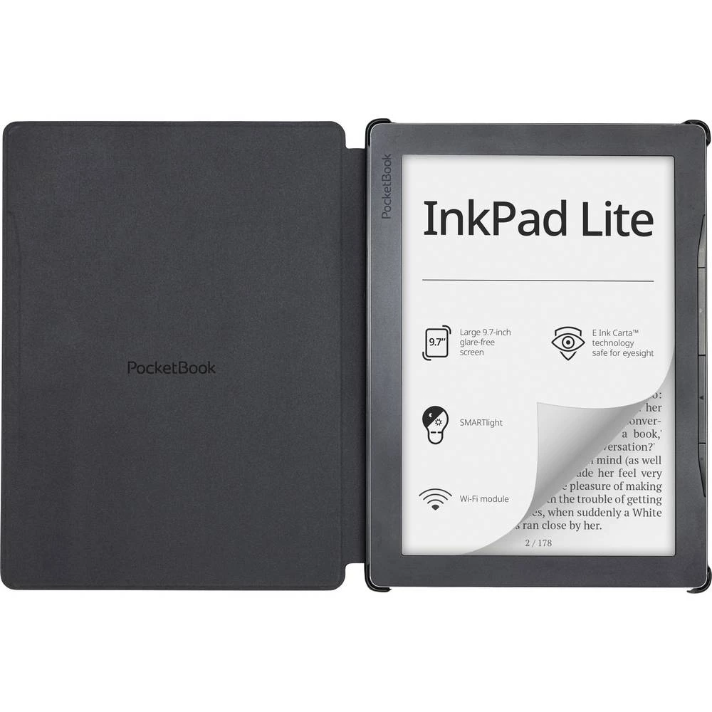 PocketBook InkPad Lite + SHELL Cover black ebook-čitač 24.6 cm (9.7 palac) tamnosiva slika