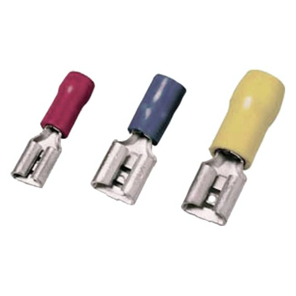 Intercable 180825 plosnate natične stupice Širina utikača: 2.80 mm Debljina utikača: 0.80 mm izolirani dio crvena 1 kom. slika