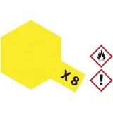 Tamiya akrilna boja za zračno prskanje limun-žuta X-8 staklena posuda 23 ml