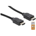 Manhattan HDMI priključni kabel 3.00 m 355353 audio povratni kanal (arc), pozlaćeni kontakti crna [1x muški konektor HDMI - 1x muški konektor HDMI]
