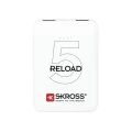 Skross Reload 5 powerbank (rezervna baterija) 5000 mAh  li-ion  bijela prikaz statusa slika