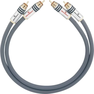 Oehlbach Cinch Audio Priključni kabel [2x Muški cinch konektor - 2x Muški cinch konektor] 3.50 m Antracitna boja pozlaćeni konta slika