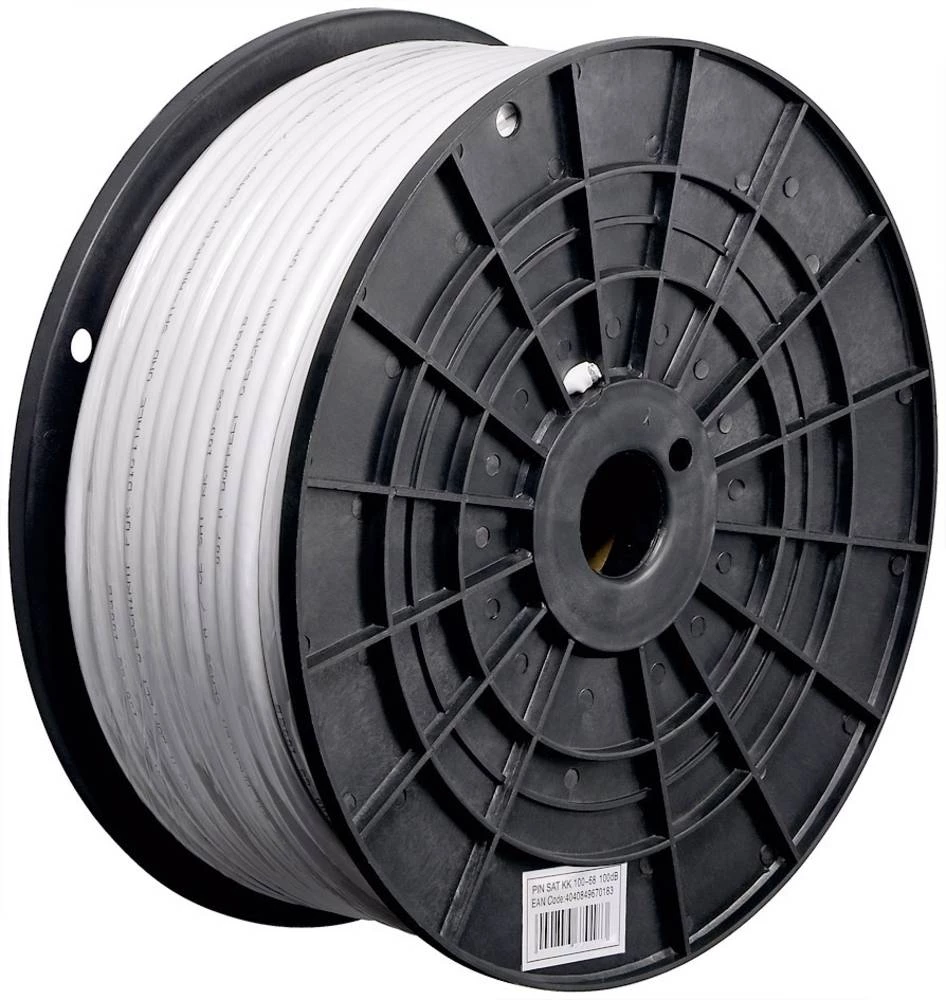 Koaksialni kabel Vanjski promjer: 8.10 mm 75 Ohm 125 dB Bijela TRU COMPONENTS TC-7410920 100 m slika