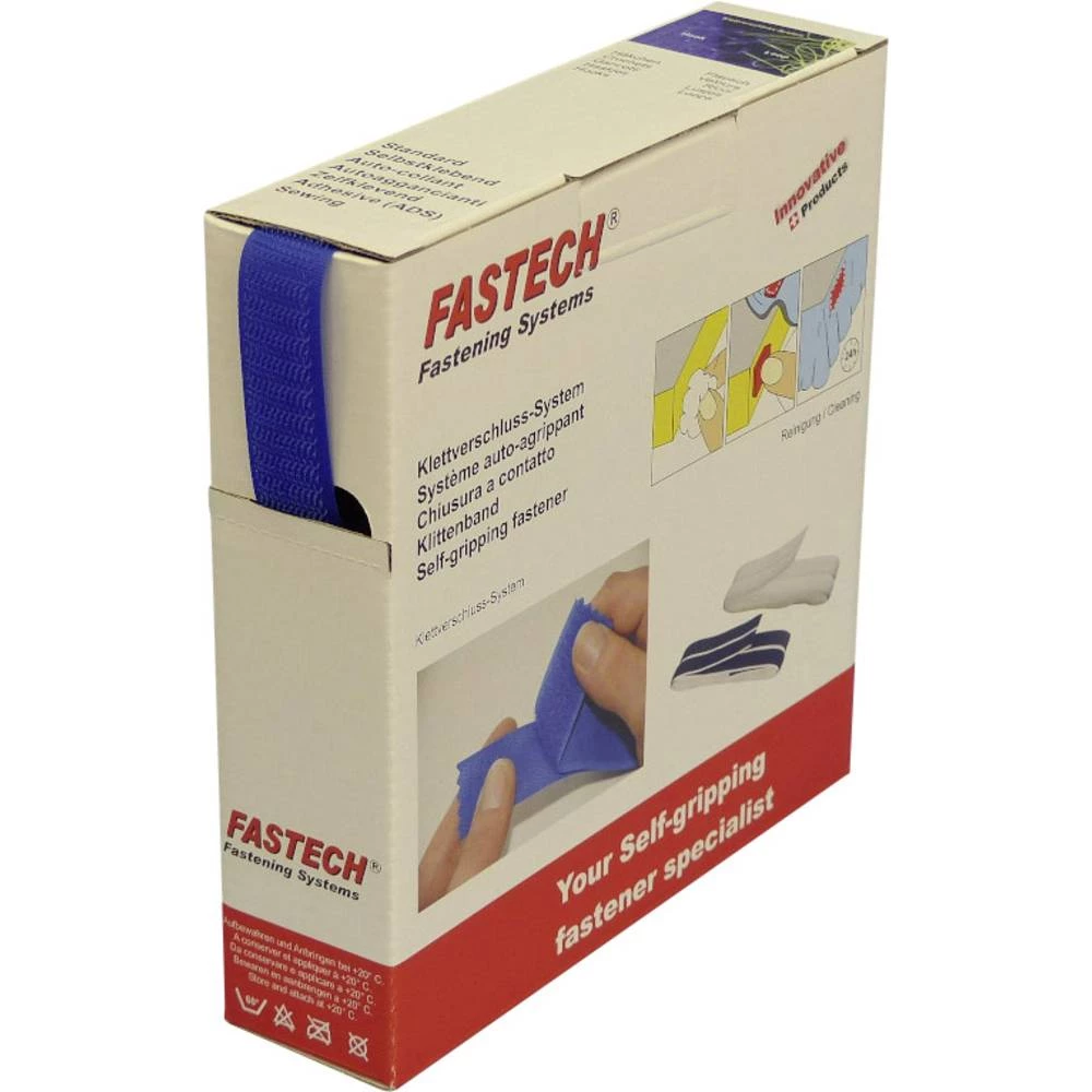 Prianjajuća traka Šivanje Statički dio (D x Š) 10 m x 20 mm Plava boja Fastech 10 m slika