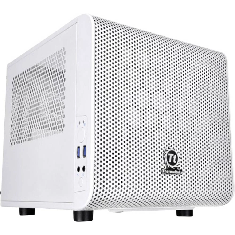 Mini-Tower Kućište za računala Thermaltake Core V1 Snow Bijela 1 predinstalirani ventilator, LCS kompatibilan slika
