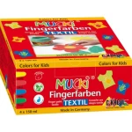 Vedes Hobby Line Mucki Fingerfarbe Textil 4er Set 28400, 1x -04000798284008