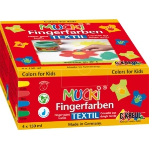 Vedes Hobby Line Mucki Fingerfarbe Textil 4er Set 28400, 1x -04000798284008 slika