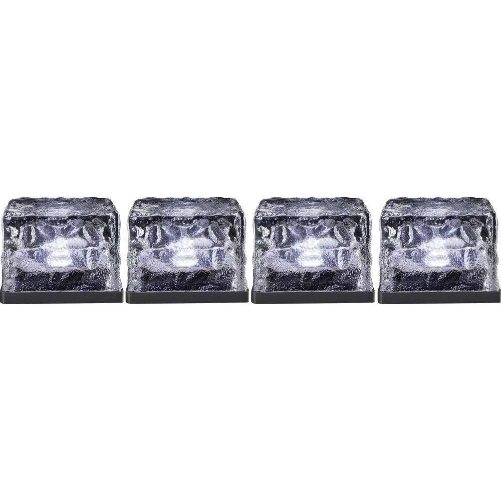 Solarno dekorativno svjetlo Kocke leda (Š x V x d) 70 x 50 x 70 mm LED 0.08 W Hladno-bijela Polarlite 4 ST slika