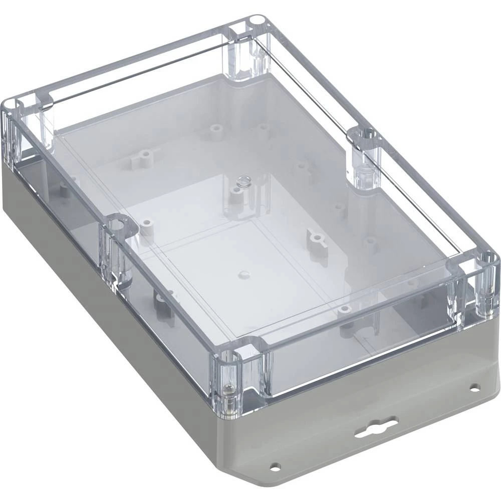 TRU COMPONENTS 6U07211406639 TC-13865340 industrijsko kućište 243.5 x 141.5 x 60.1 polikarbonat svijetlosiva, prozirna 1 slika