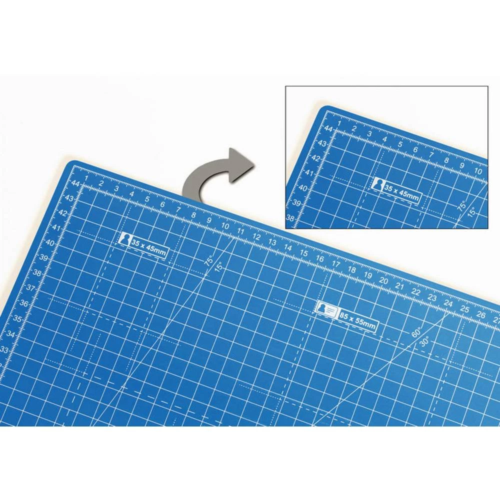 podloga za rezanje Dahle Schneidematte KNIFE MAT 45x60cm blau A2 slika