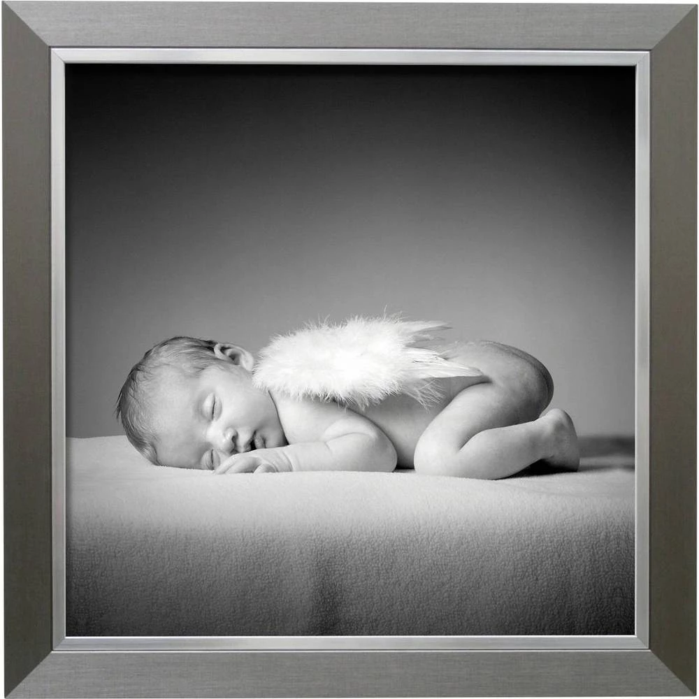 Deknudt S41ND1 20X20 izmjenjivi okvir za slike Format papira: 20 x 20 cm srebrna slika