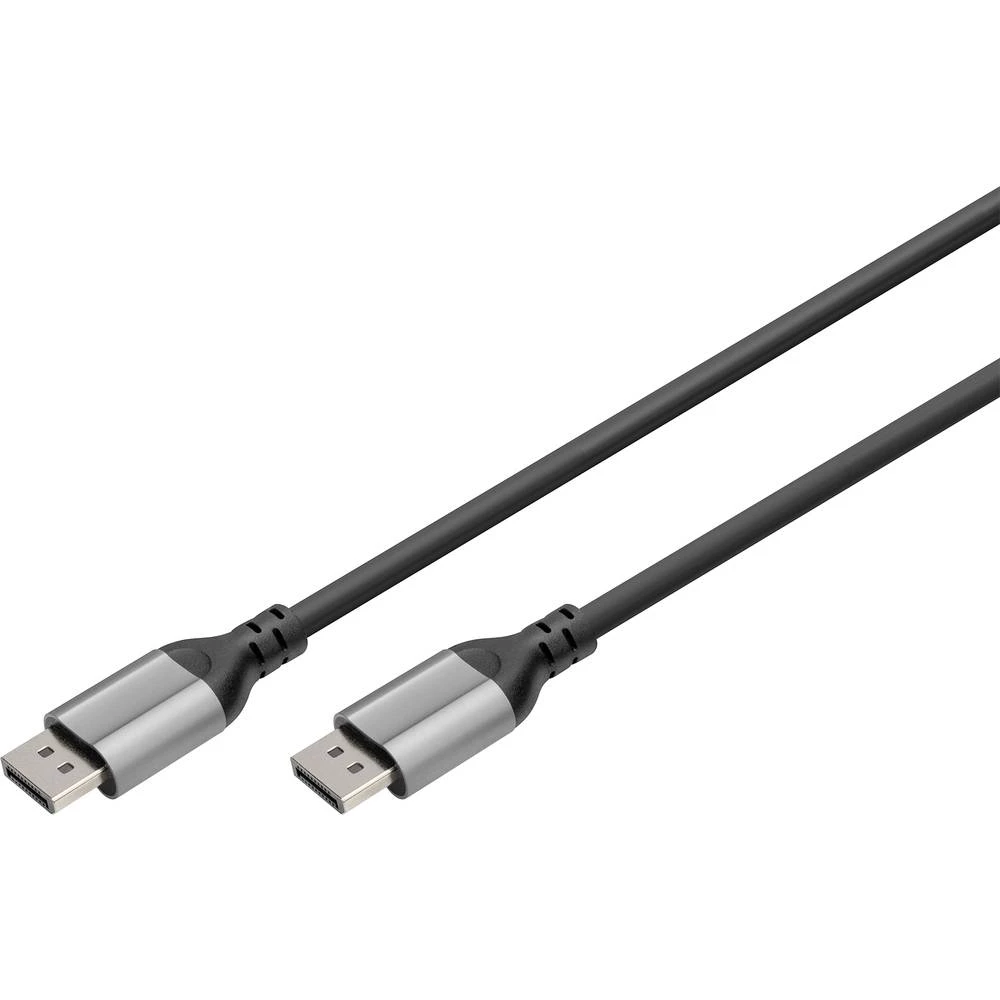 Digitus DB-340105-020-S DisplayPort adapter [1x muški konektor DisplayPort - 1x muški konektor DisplayPort] crna sa zaštitom, okrugli 2 m slika