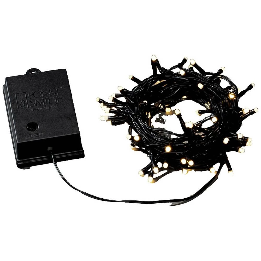 Konstsmide 3728-130 LED svjetlosni lanac vani baterijski pogon Broj žarulja 80 LED toplo bijela Osvjetljena duljina: 7 slika