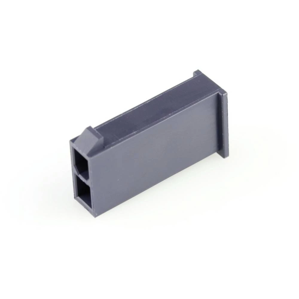 Molex 469930211 Mini-Fit Jr. Plug Housing, Dual Row without Panel Mount Ears, Nylon 6/6,UL 94V-2, Panel Mount, 2 Circuits slika