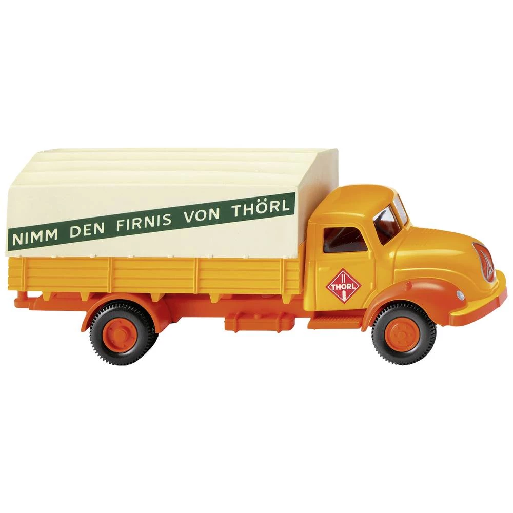 H0 kamion s ravnom platformom (Magirus) Thörl Wiking 0420 03 h0 Magirus Deutz Thorl slika