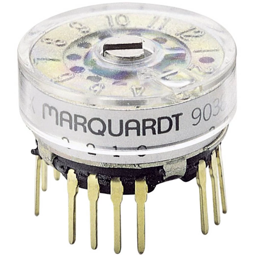 Okretni prekidač 28 V 0.4 A Pozicije prebacivanja 6 1 x 30 ° Marquardt 9038.0201 1 ST slika