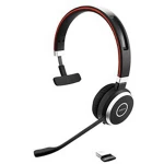 Jabra Evolve 65 UC Telefonske slušalice USB Bežične, Mono Na ušima Crna, Srebrna