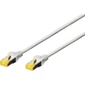Digitus DK-1644-A-030 RJ45 mrežni kabel, Patch kabel cat 6a S/FTP 3.00 m siva bez halogena, upleteni parovi, sa zaštitom za nosić, vatrostalan 1 St. slika